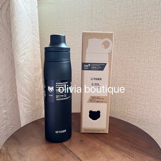 现货 日本本土23新发售Tiger虎牌手提不锈钢轻量吸管保温杯 500ml
