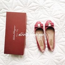 Spot Ferragamo Ferragamo varina classic bow flats flat shoes