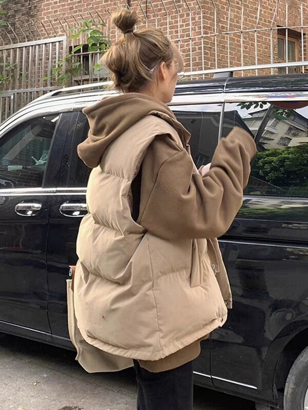 This Year's Popular down Jackets for Women, Winter 2026 New Models, Autumn and Winter Cotton Vests, Loose and Versatile Vest Jackets