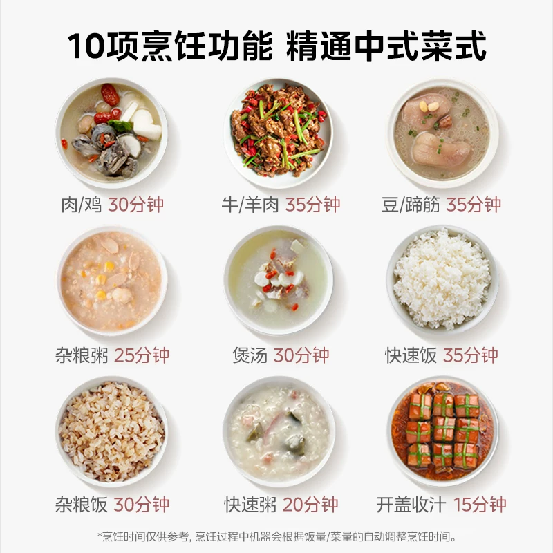 Кухонный электрический казан с двумя чашами Midea, мощный паровой горшок на 5 литров, большой объём, многофункциональная рисоварка, полностью автоматический официальный оригинал