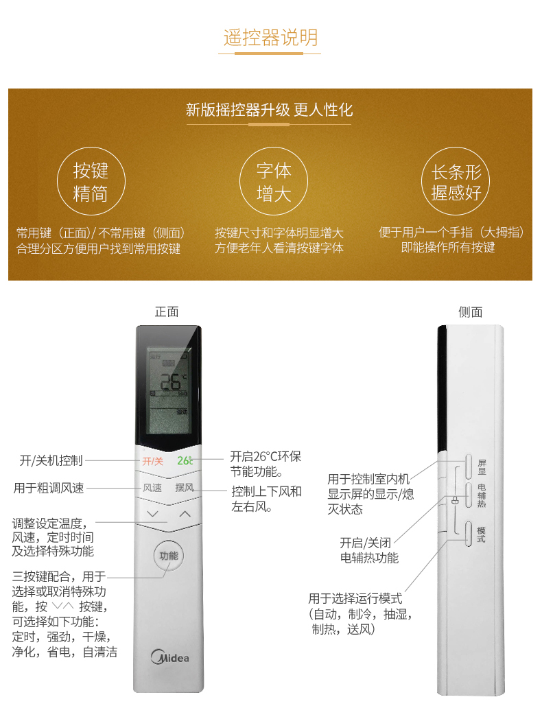 Midea/美的 KFR-72LW/WYDA2@ 3匹变频节能智能冷暖立式空调柜机