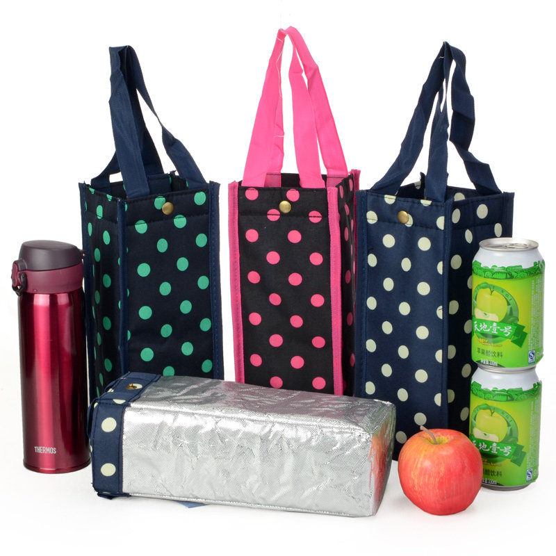 Thickened insulated water cup storage bag kettle tote bag small carry bag ripple pattern cup set pot set large capacity cup bag