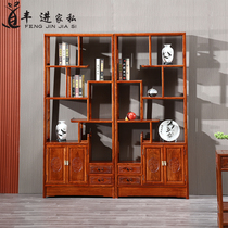 Chinese mahogany antique frame hedgehog rosewood antique porch cabinet living room solid wood furniture partition rosewood duobao pavilion