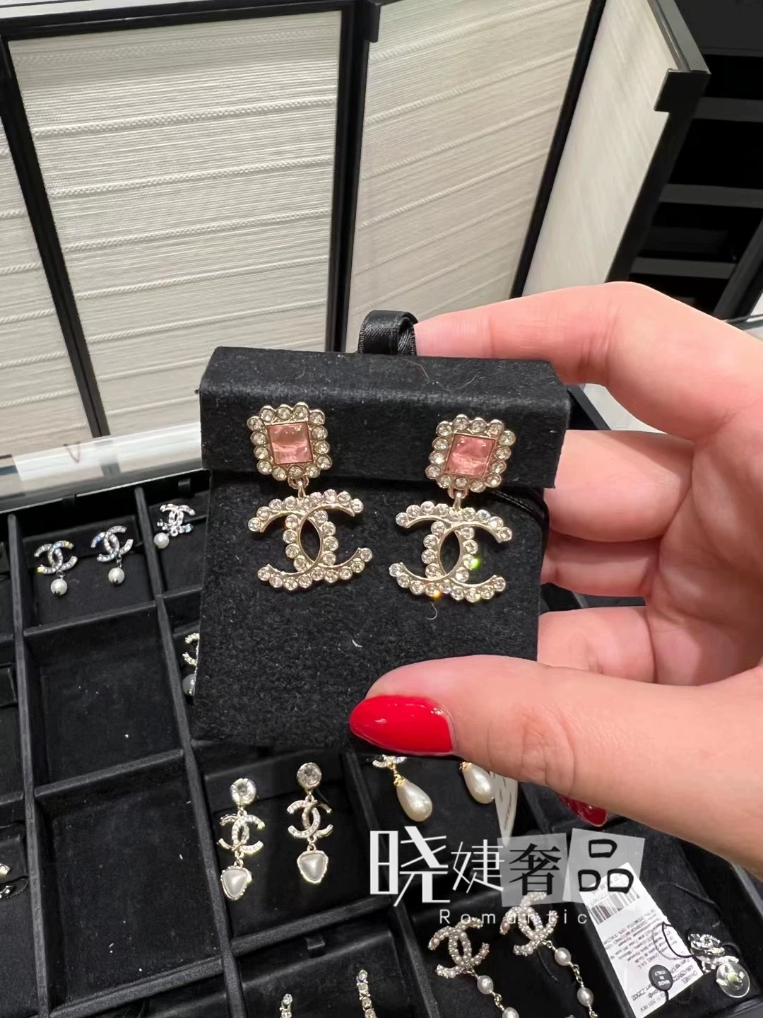 Классические серьги Chanel, бриллиант с буквами, жемчужное украшение, подвеска