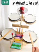 Drum childrens toy percussion instrument for beginners to play drums for beginners 2 years old and 3 years old infants hand clapping drums and playing piano