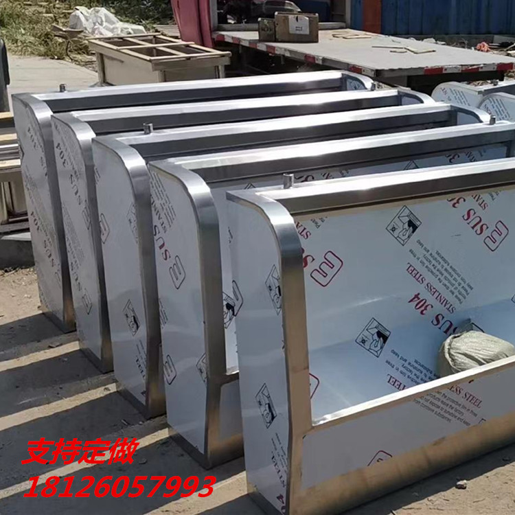 Customized stainless steel urinal vertical double-decker public wall-mounted floor-to-ceiling urinal school stainless steel urinal