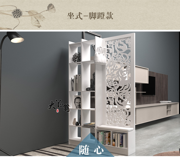Phong cách châu Âu phân vùng màn hình hiên tủ gấp thời trang đơn giản hiện đại phân vùng tủ phòng khách sảnh phòng ngủ di động đẩy và kéo - Màn hình / Cửa sổ bình phong