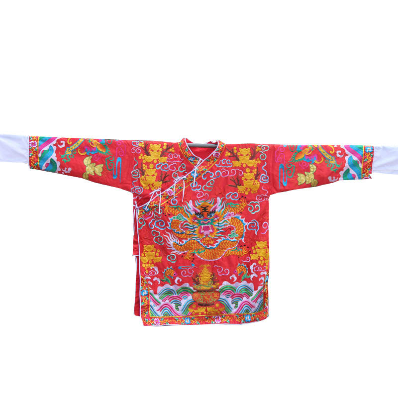 Embroidered Tianlong Embroidery Taiwan Edition Boutique God of Wealth Clothes Tour God Performance God will God of Wealth Robe 4 feet 6