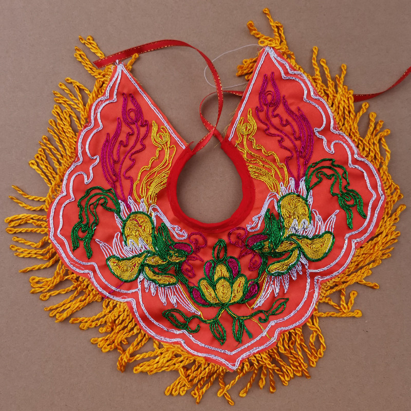 Tianlong Embroidery Advanced Handmade Cong Shenming Shuangfeng Shawl Mazu Niangniang Neck Scarf