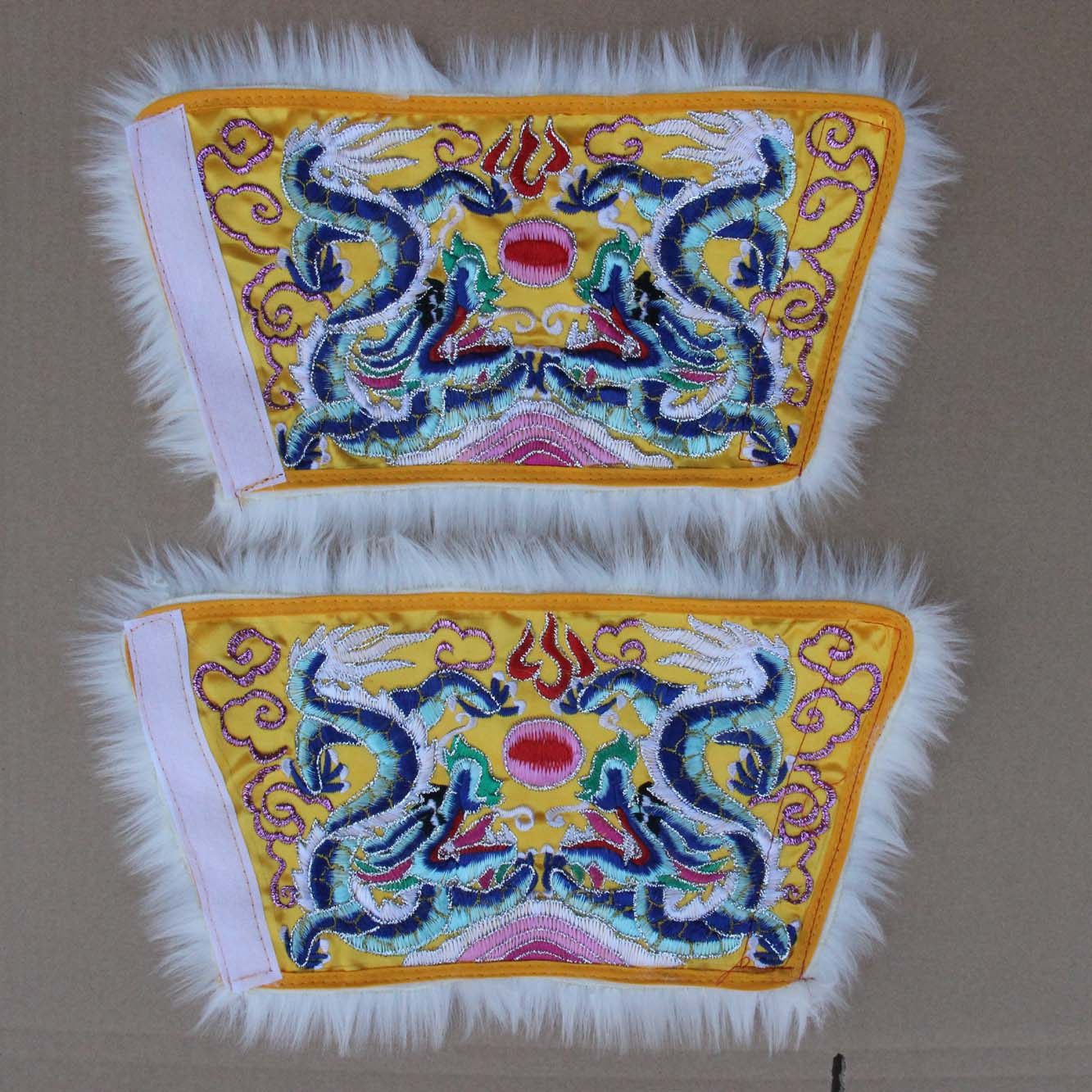 Tianlong Embroidery, Double Dragon Flat Embroidery, Double Dragon Playing Pearls