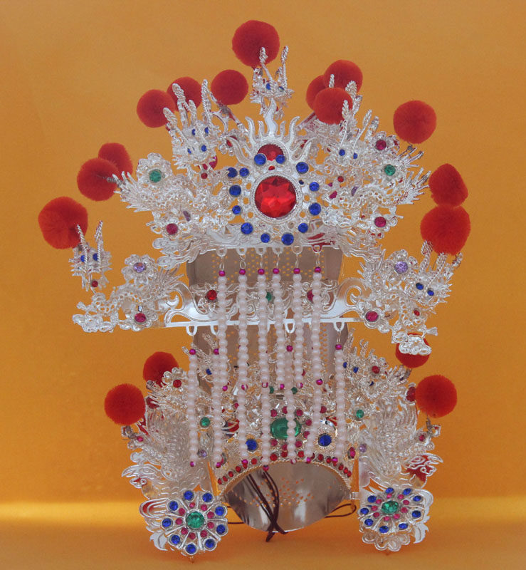 Tianlong Embroidery Willow Silk Silver Matsu Injection Queen Mother Empress Hat Protecting Sea Goddess Gilt Silver Hat Offering