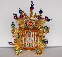 Sky Dragon Embroidered Terrace Edition Boutique Liusilk Silver Mazu Bridesmaids Hat Guard Sea Goddess silver hat for the tassel