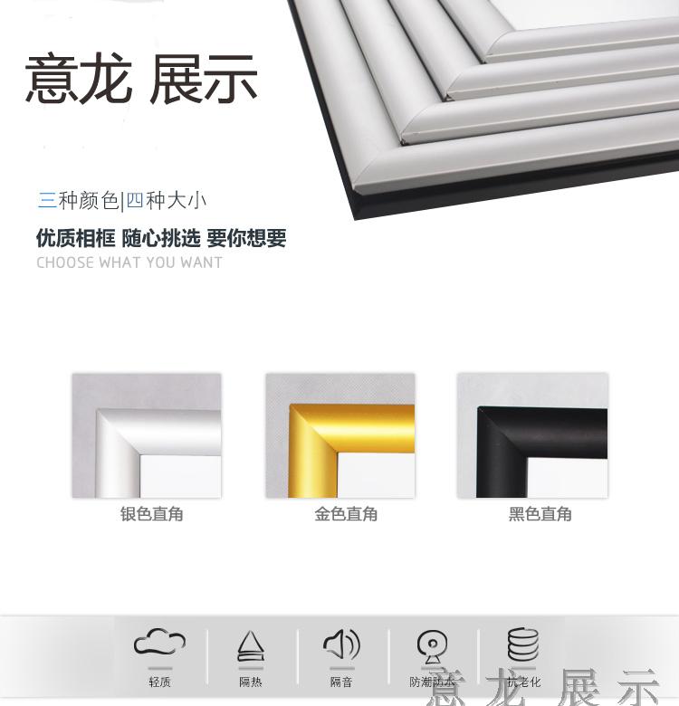 Khung hợp kim nhôm khung mở thang máy quảng cáo khung A4 khung pha lớn tường A3 giấy phép kinh doanh tùy chỉnh - Kính mắt kính rayban