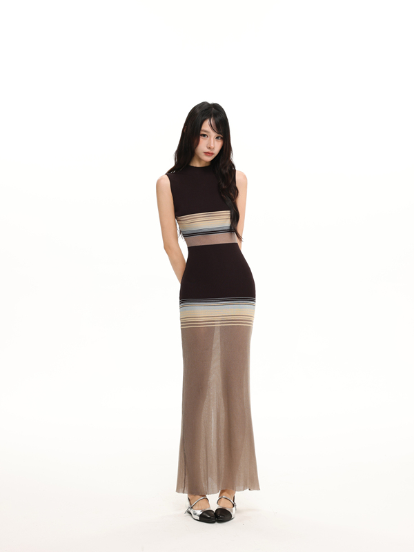 Byemypie【Beauty and Elegance】Autumn and Winter Versatile Vest Dress, Slim Fit, Hip-Hugging, Sleeveless Dress That Highlights Curves Byemypie【Beauty and Elegance】Autumn and Winter Versatile Vest Dress, Slim Fit, Hip-Hugging, Sleeveless Dress That Highlights Curves