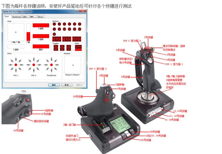 Logitech X52 Pro Fighter Drone Control Flight Joystick Dcs Simulation Game Peripherals