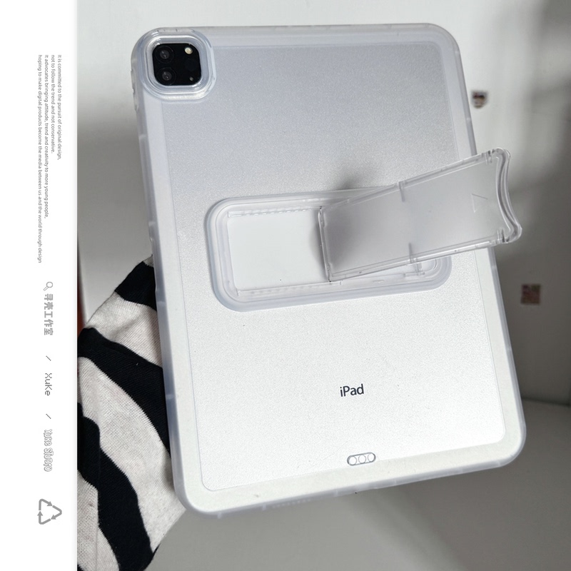 ins Simple Transparent Stand Adjustable Case Compatible with Apple Samsung Huawei 2026 iPad Pro Protective Cover Tablet Air34578 Shell Xiaomi Tenth Generation 11inch a Xiaomi Matepad for Women