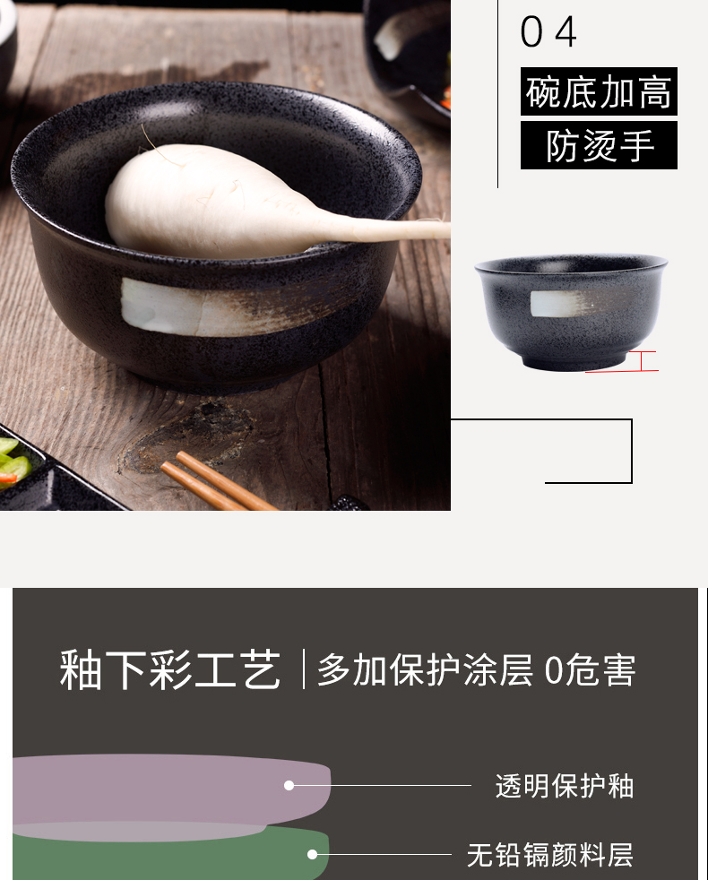 Unknown impression Japanese household creative ceramic bowl large pull rainbow such as bowl mercifully rainbow such as bowl bowl dish sushi tableware suit