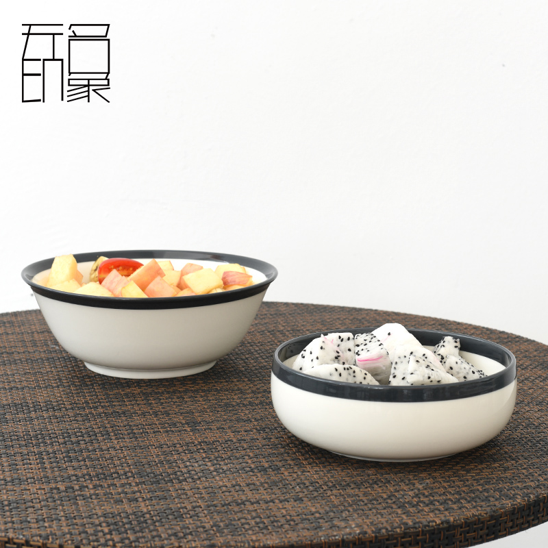 Unknown dish dish soup plate household jobs impressive creative ceramic tableware plate of circular plates Japanese dishes suit