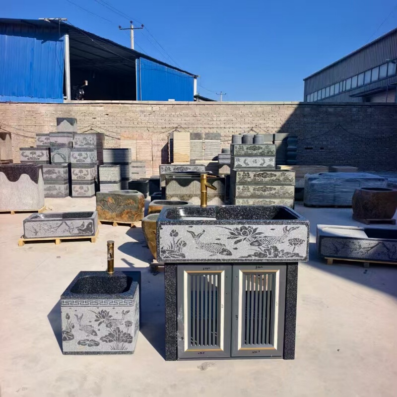 Marble Laundry Sink with Washboard, Granite Stone Laundry Sink, Garden Stone Sculpture, Solid Stone Wash Basin Marble Laundry Sink with Washboard, Granite Stone Laundry Sink, Garden Stone Sculpture, Solid Stone Wash Basin