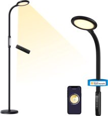 Высокотехнологичное устройство для дома meross smartte可调光led落地灯带语音控制homekit遥控3合1落地灯