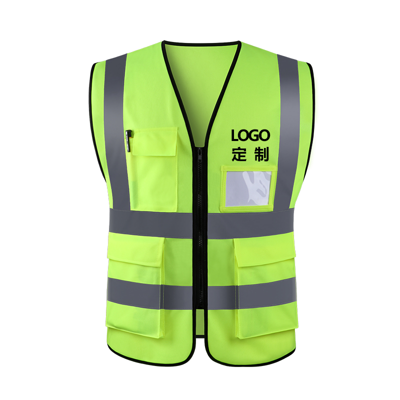 Car With Reflective Vest Safety Suit Night Fluorescent Waistcoat Riding Traffic Ring Guard for the construction of the lichens