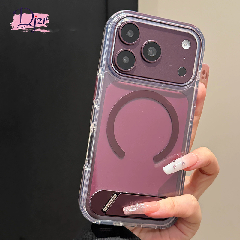 Suitable for iPhone 18 Pro Max Phone Case, New Model for Women, High-Transparency Wine Red, Magnetic Charging, Foldable Stand, Case for Apple 17 Pro with Built-In Anti-Collision Strip, Simple Design for 16, Anti-Drop Protective Cover for 15 Suitable for iPhone 18 Pro Max Phone Case, New Model for Women, High-Transparency Wine Red, Magnetic Charging, Foldable Stand, Case for Apple 17 Pro with Built-In Anti-Collision Strip, Simple Design for 16, Anti-Drop Protective Cover for 15