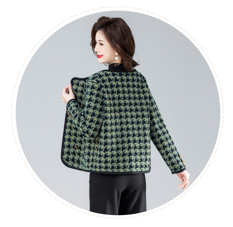 E5795 1090K ÁO KHOÁC NỮ TAIRYA KẺ CARO MÙA XUÂN THU ĐÔNG TRUNG NIÊN KẺ CARO THỜI TRANG NỮ G03 SẢN PHẨM MỚI