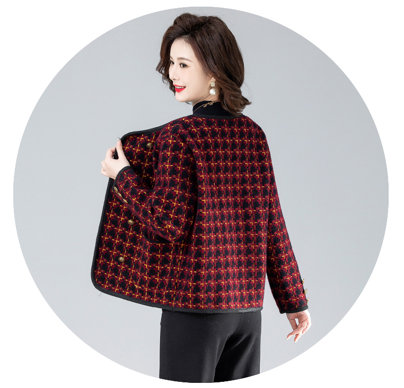 E5795 1090K ÁO KHOÁC NỮ TAIRYA KẺ CARO MÙA XUÂN THU ĐÔNG TRUNG NIÊN KẺ CARO THỜI TRANG NỮ G03 SẢN PHẨM MỚI