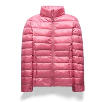 Кожаный розовый (стоящий воротник)