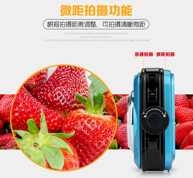 Chính hãng 24 triệu pixel màn hình kép tự động chống nước máy ảnh kỹ thuật số HD mini dive camera thể thao DV - Máy ảnh kĩ thuật số