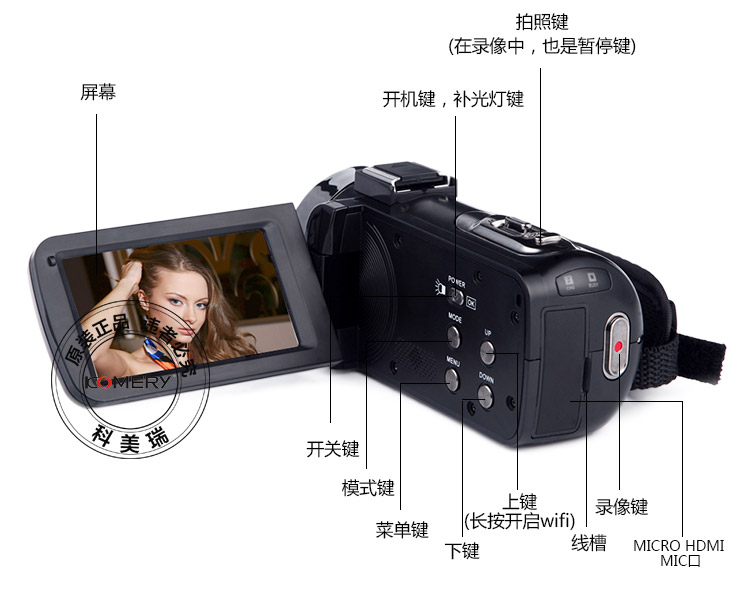 Máy ảnh kỹ thuật số DSLR HD nhà DV máy ảnh chuyên nghiệp nhanh tay WIFI hồng ngoại tầm nhìn video đêm