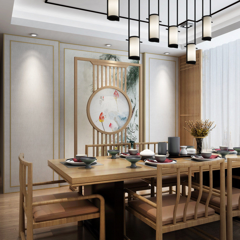 New Chinese solid wood semi-permeable partition screen Xuanguan Living room Custom mobile partition Lotus Flowers Pear Wood Holder