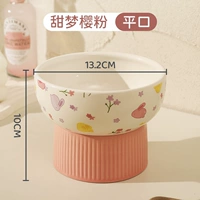 Высокая керамическая чаша для воды из вишневой пудры