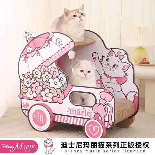 Двухслойная картонная коробка Disney, кошачье гнездо, очень большая доска для кошачьих когтеточек, кошачья когтеточка, кошачья картонная коробка, гофрированная кошачья когтеточка, гнездо