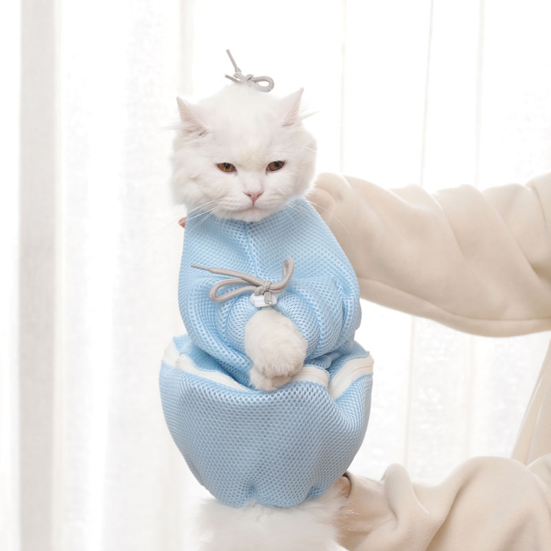 Cat-in-cat bag kitty Bath God cat cut nail anti-bite anti-biting and anti-biting and anti-biting, cat-bag infant-cat fixed pet supplies
