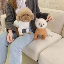 THE PAWS Milk Bag Thyme original Morandi Puppy Little High collar Undershirt 5 Color Korean Edition Autumn Winter Coat