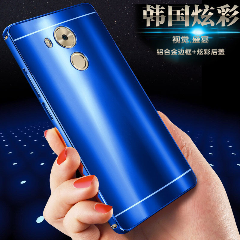 iy Ultra Slim Lightweight Aluminum Metal Bumper Dazzle Color Acrylic Back Cover Case for Huawei Mate 8