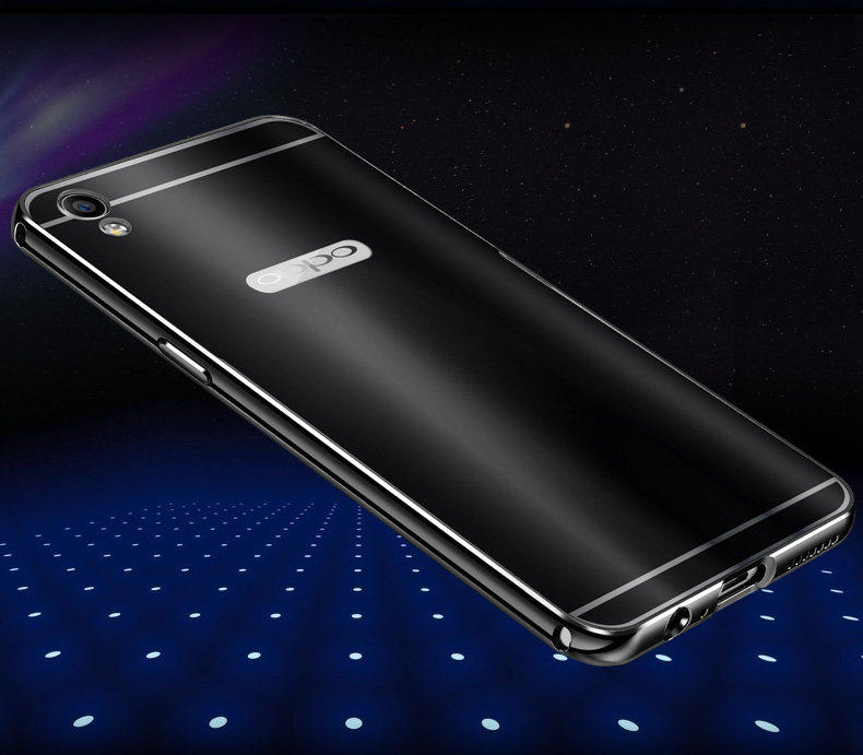 iy Ultra Slim Lightweight Aluminum Metal Bumper Dazzle Color Acrylic Back Cover Case for OPPO R9 Plus & OPPO R9