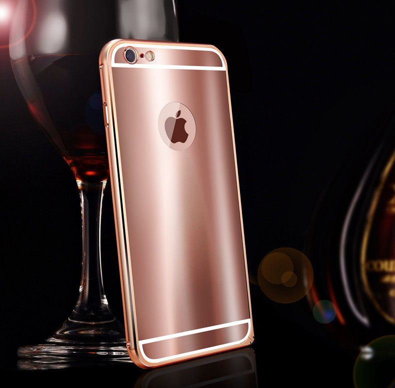 iy Ultra Slim Lightweight Aluminum Metal Bumper Dazzle Color Acrylic Back Cover Case for Apple iPhone 6S Plus/6 Plus & iPhone 6