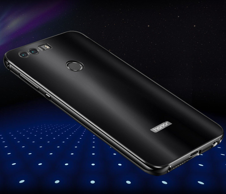 iy Ultra Slim Lightweight Aluminum Metal Bumper Dazzle Color Acrylic Back Cover Case for Huawei Honor 8