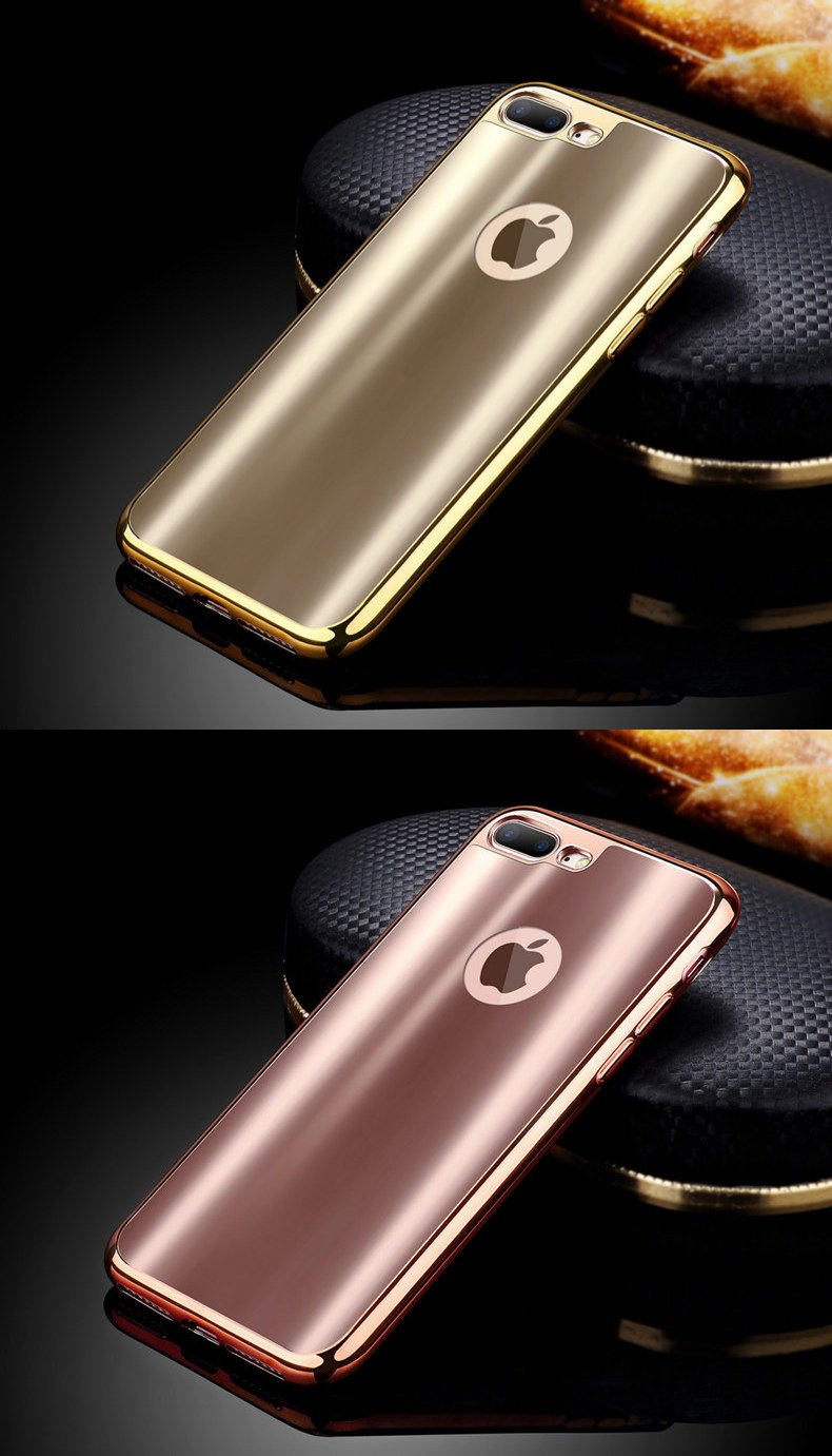 iy Ultra Slim Lightweight Dazzle Color Electroplating Soft Silicone TPU Back Cover Case for Apple iPhone 7 Plus & iPhone 7
