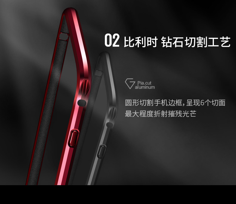 iy Rainbow Super Drop-proof Aluminum Metal Bumper Dazzle PC Back Cover Case for vivo X20 Plus