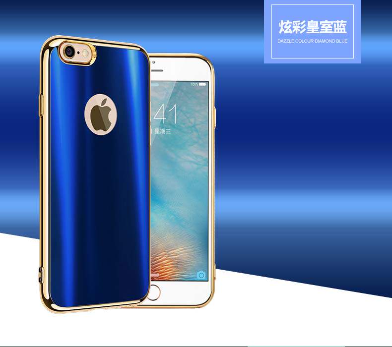iy Ultra Slim Lightweight Dazzle Color Electroplating Soft Silicone TPU Back Cover Case for Apple iPhone 6S Plus/6 Plus