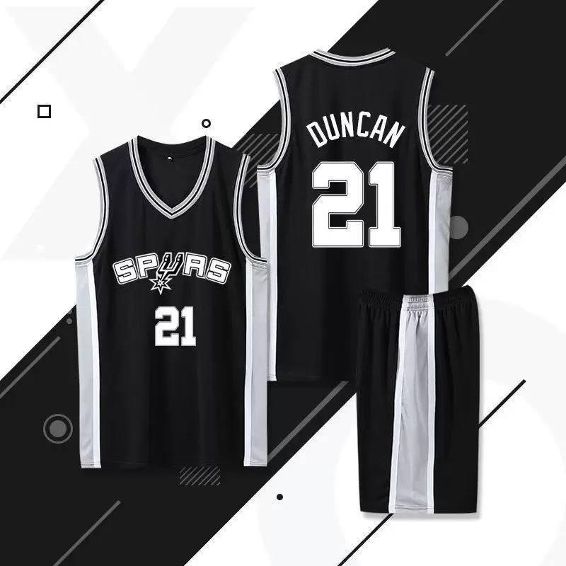 Футболка-форма для баскетбола Spurs Vinbanyama Джерси Duncan Fox Paul Ginobili Leonard Parker костюм униформа