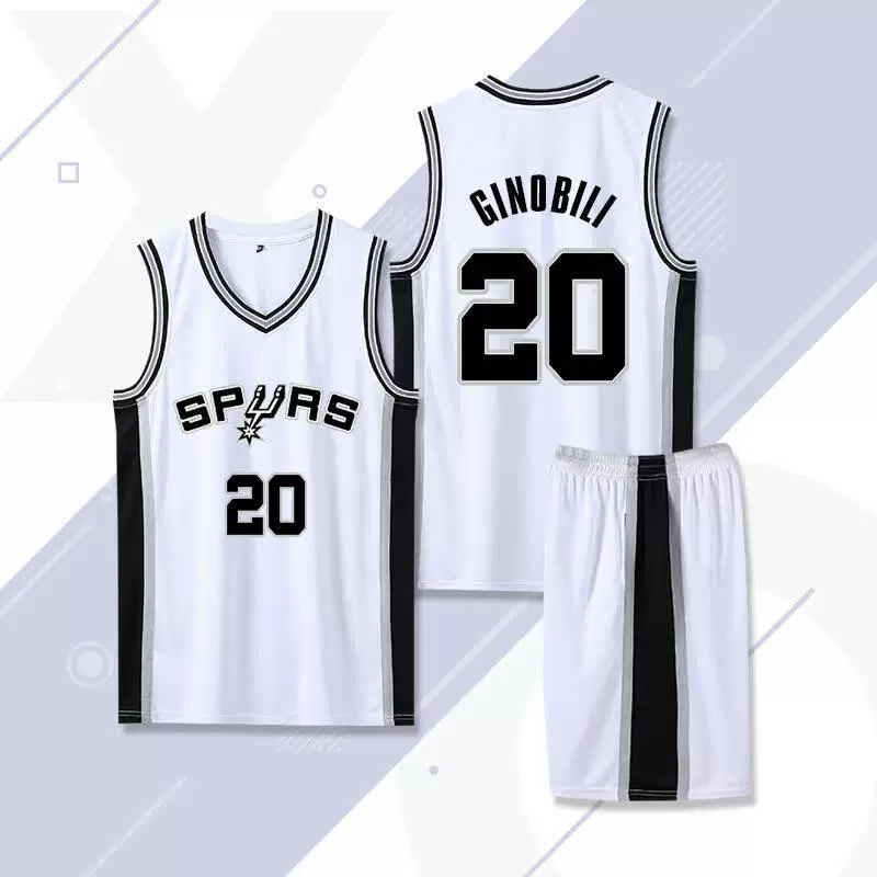 Футболка-форма для баскетбола Spurs Vinbanyama Джерси Duncan Fox Paul Ginobili Leonard Parker костюм униформа