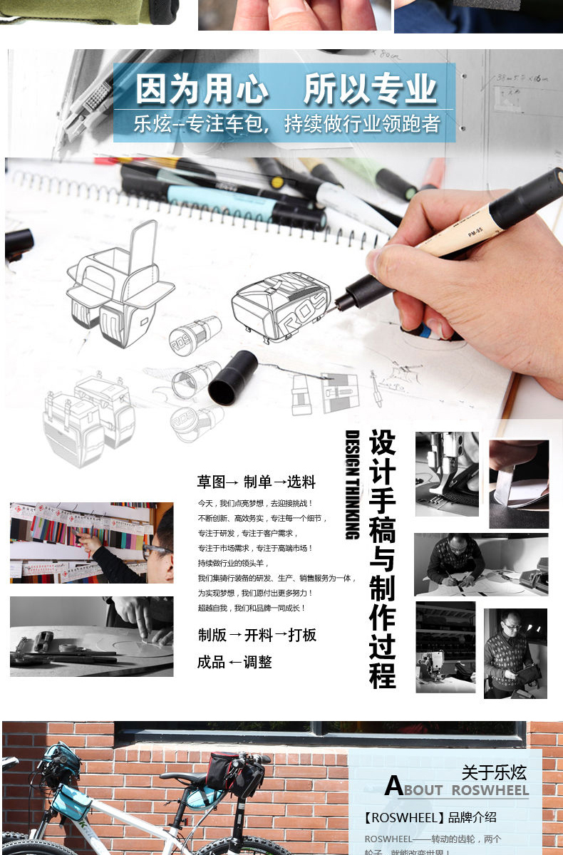 Sacoche pour vélo mixte ROSWHEEL - Ref 2216167 Image 15