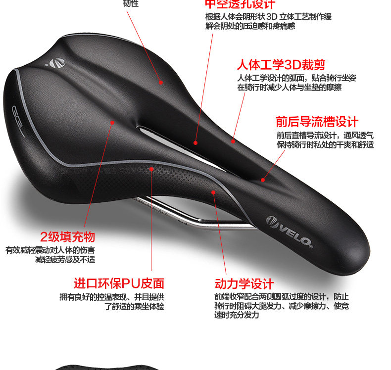 Selle de vélo Mountain Bike VELO - Ref 2349056 Image 10