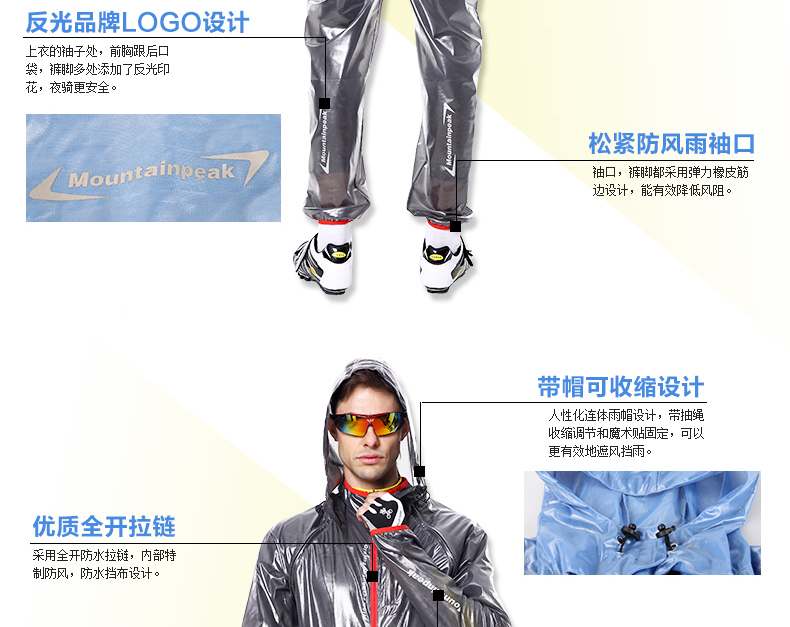 Tenue de cyclisme mixte MOUNTAINPEAK - Ref 2214780 Image 23