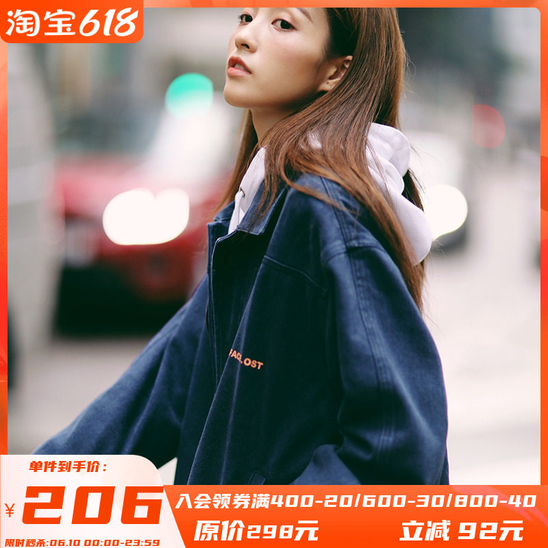 PSO Brand Fall Port Wind Power National Tide Flying With Coach Overalls Jacket Washed Tide Card Lovers Short JACKET MAN