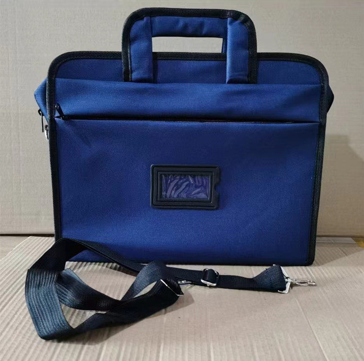 2022 New Fire Flame Blue Briefcase Document Bag Handbag Document Bag Work Bag